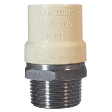 LEGEND VALVE 1-1/2 MIP X CPVC SS TRANS FTG 302-437